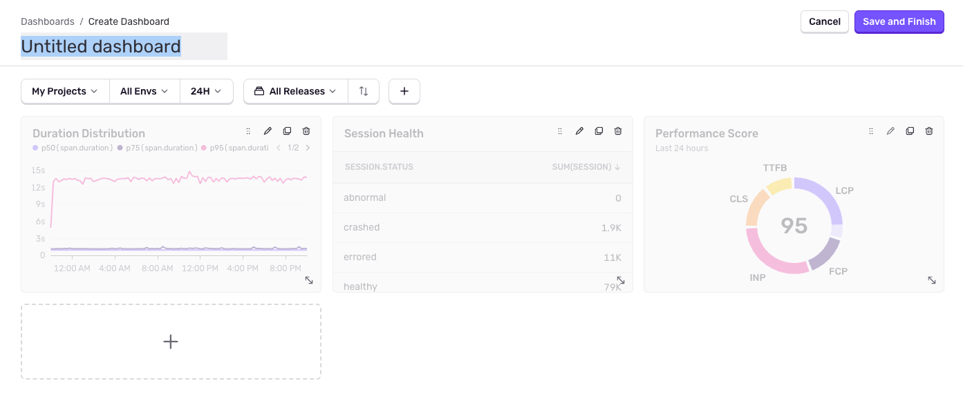 Create Dashboard